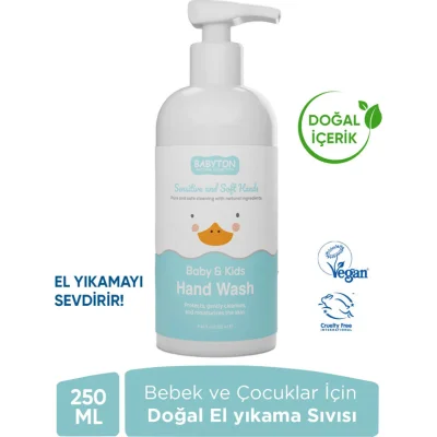 Babyton Bebek Ve Çocuklar İçin Doğal El Yıkama Sıvısı