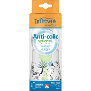 Dr.Brown's Geniş Ağız PP Antikolik Options Biberon, 150 ml, Erkek