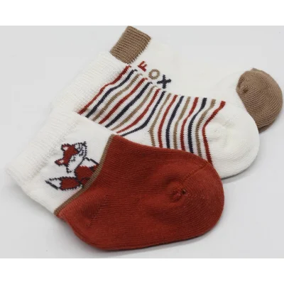 Bistyle Penye Soket Çorap, 3'lü, Kiremit