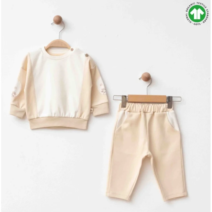 Eslenza Organik Takım, 2'li, Bej