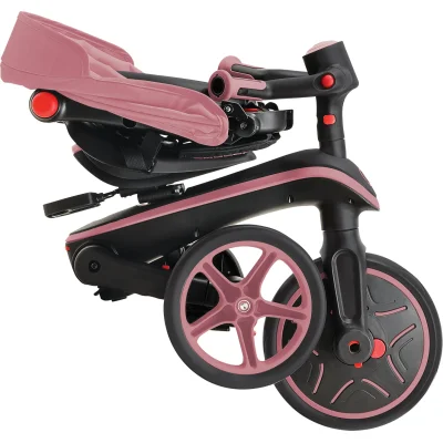 Globber Explorer 4in1 Katlanabilir Bisiklet, Koyu Pastel Pembe