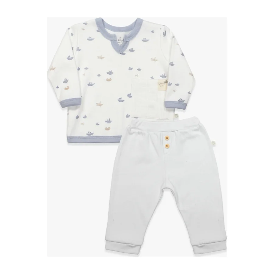 Bistyle Little Boats Takım, 2'li, Ekru