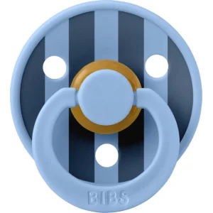 Bibs Studio Colour Block Kauçuk Emzik, 0-6 Ay, Sky Blue