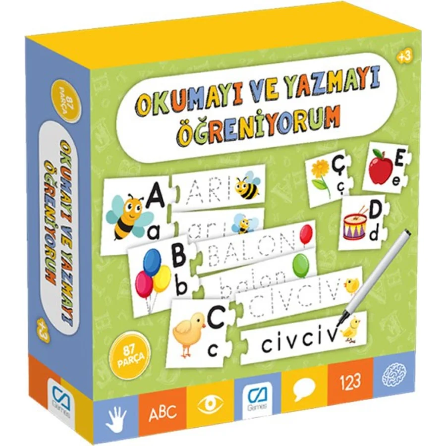 Games Okumayı ve Yazmayı Öğreniyorum, 87 Parça