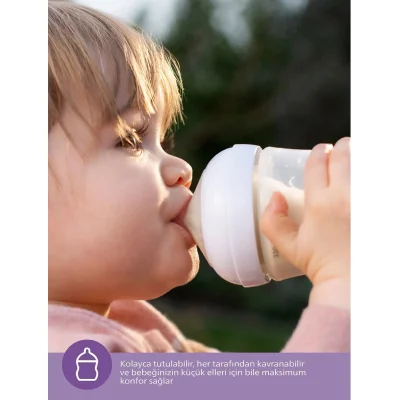 Philips Avent Doğal Tepkili Natural Response PP Biberon Seti, 2'li, 260 ml, 1+ Ay