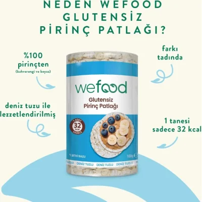 Wefood Pirinç Patlağı, 100 g