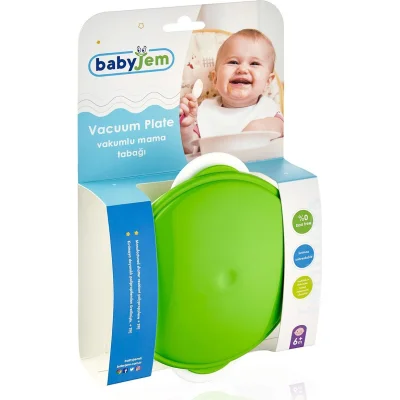 BabyJem Vakumlu Mama Tabağı, Pembe