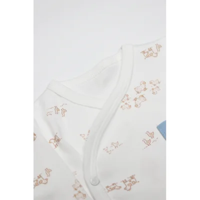 Bistyle Curly Lamb Zıbın Takımı, 3'lü, Bej, Ekru