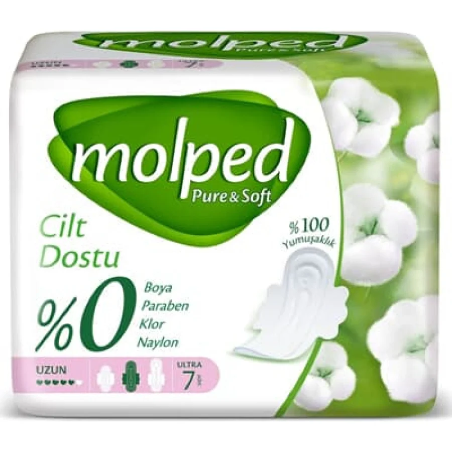 Molped Pure&Soft Uzun Ped, 7 Adet