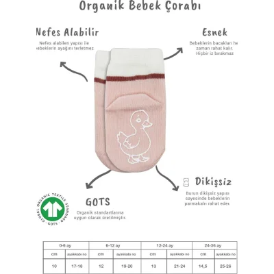 Bistyle Hayvan Figür Kaymaz Kız Soket Çorap, 2'li, Gri