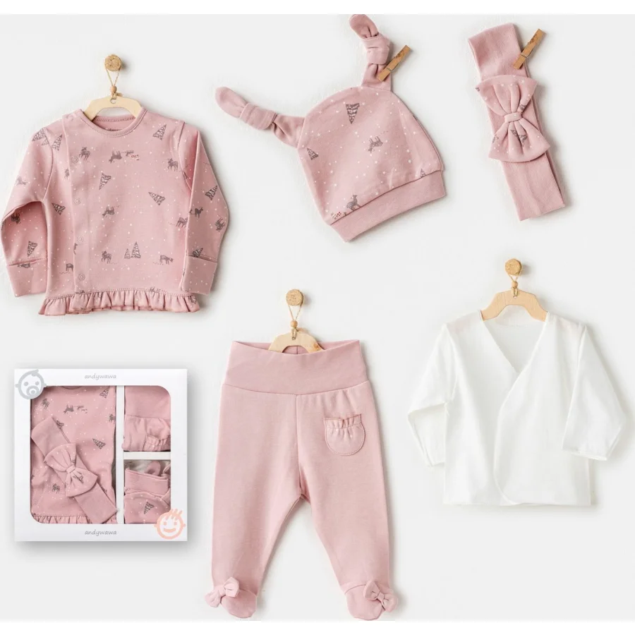 Andywawa Puppy Gazelle Hastane Çıkışı, 5'li, Pembe