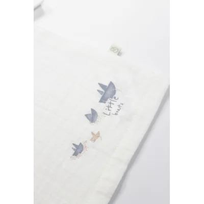 Bistyle Little Boats Müslin Şort Takım, 2'li, Ekru