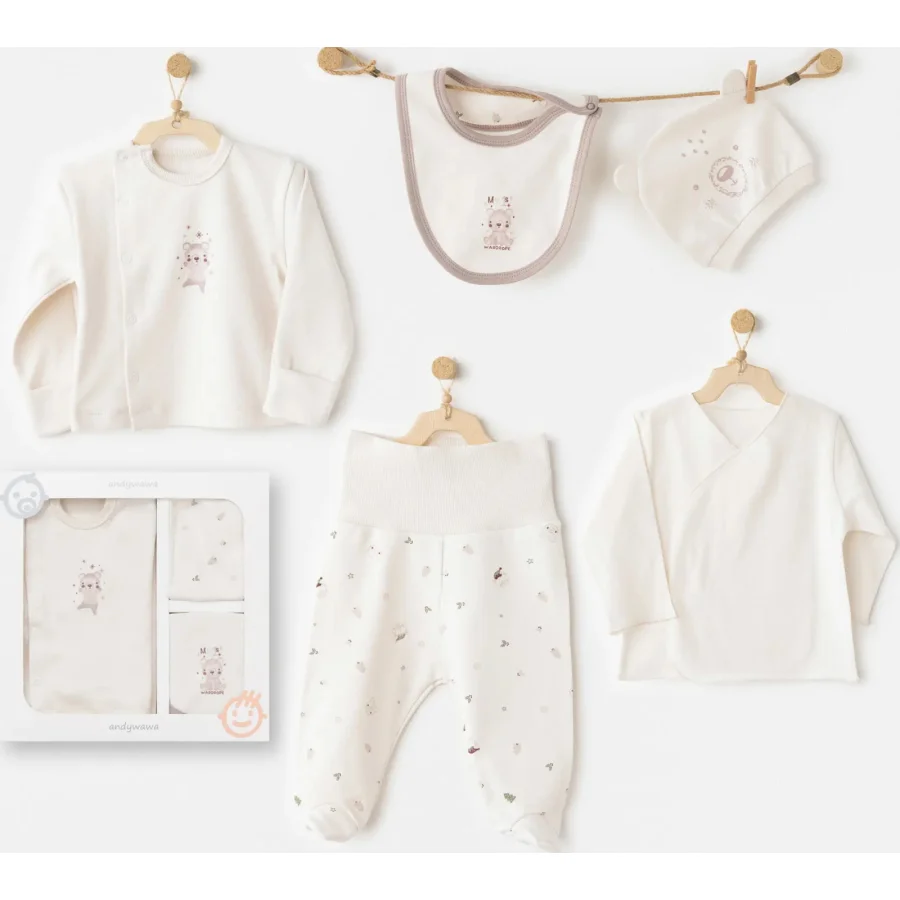 Andywawa My 1 St Wardrobe Hastane Çıkışı, 5'li, Ekru