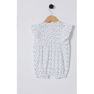 U.S Polo Bebek Tulum USB2434 Beyaz-Mavi, Mavi