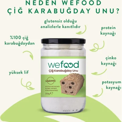 Wefood Karabuğday Unu, 350 g
