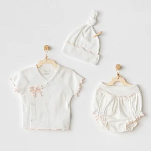 Andywawa Basic Bebek Takım, 3'lü, Ekru