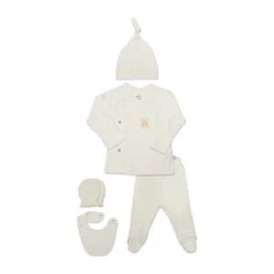 Bistyle Modal Flying Balloons Hastane Çıkışı, 5 Parça, Ekru