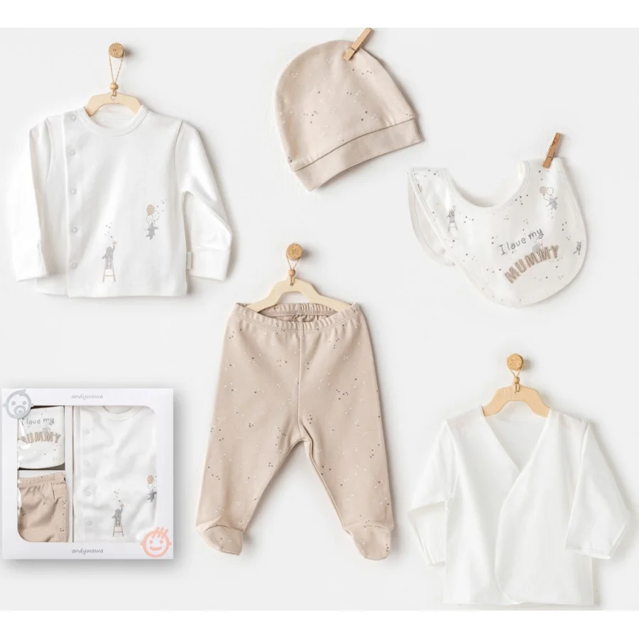 Andywawa Happy Everyday Hastane Çıkışı, 5'li, Bej