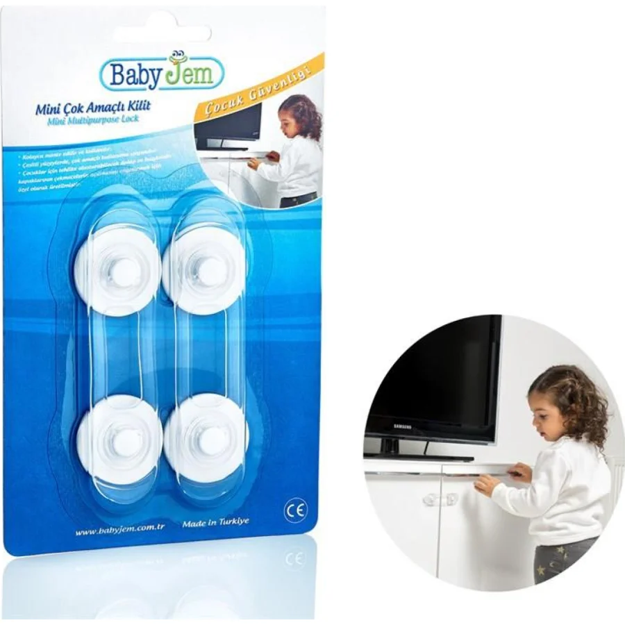 BabyJem Mini Çok Amaçlı Kilit, 2'li
