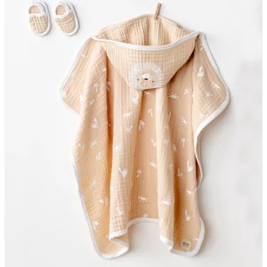 Andywawa Müslin Smile All Day, 80x80, Havlu Set Bej