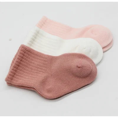 Bistyle Cherry Girl 3'lü Penye Soket Çorap 10138 Pudra