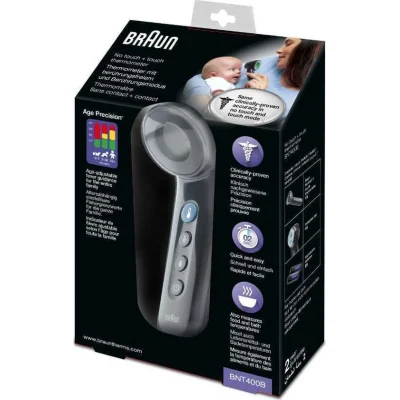 Braun BNT400 Temassız Alından Ateş Ölçer, Siyah