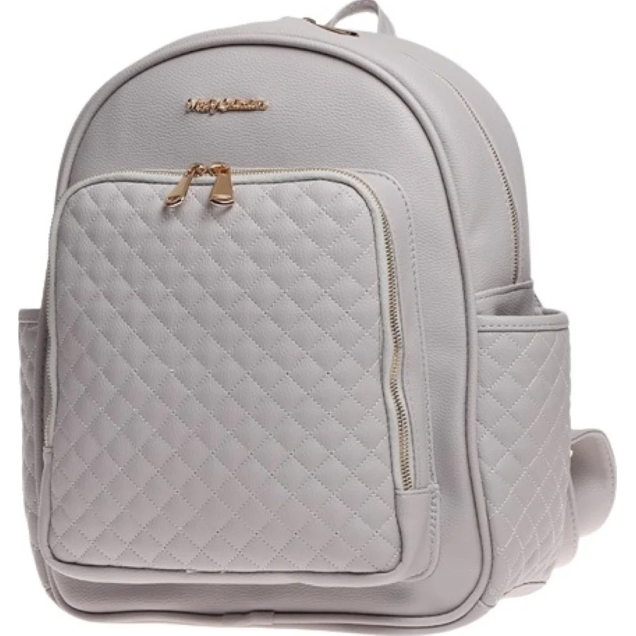 M&Y Dust Deri Anne Bebek Bakım Sırt Çantası, Gri