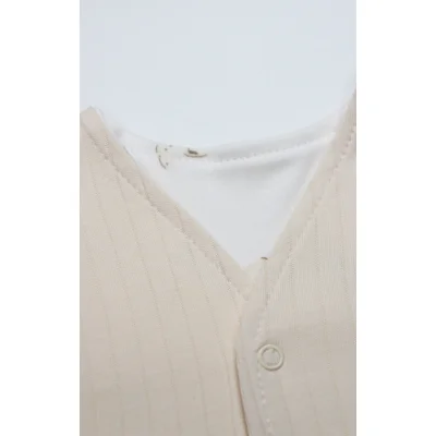 Bistyle Yelek Çift Taraflı With You Family Bej