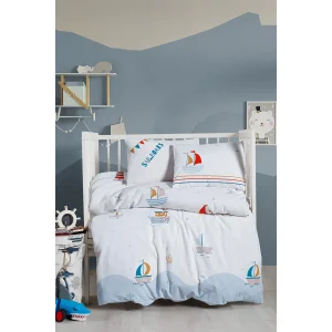 Kanz Ranforce Bebek Nevresim Takımı Knz-001 Sailboats