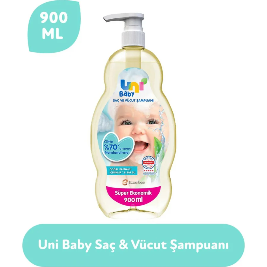 Uni Baby Bebek Şampuanı, 900 ml