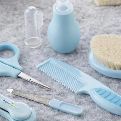 BabyJem Bebek Bakım Seti, Mavi, 7'li