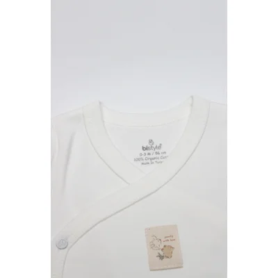 Bistyle Kruvaze Body Yarım Kol With You Family Bej