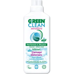 Green Clean Sensitive Parfümsüz Bitkisel Çamaşır Deterjanı 1000 ml