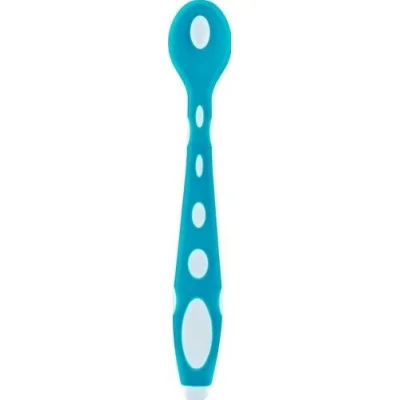 BabyJem Silikon Mama Kaşığı, Mavi, Yeşil