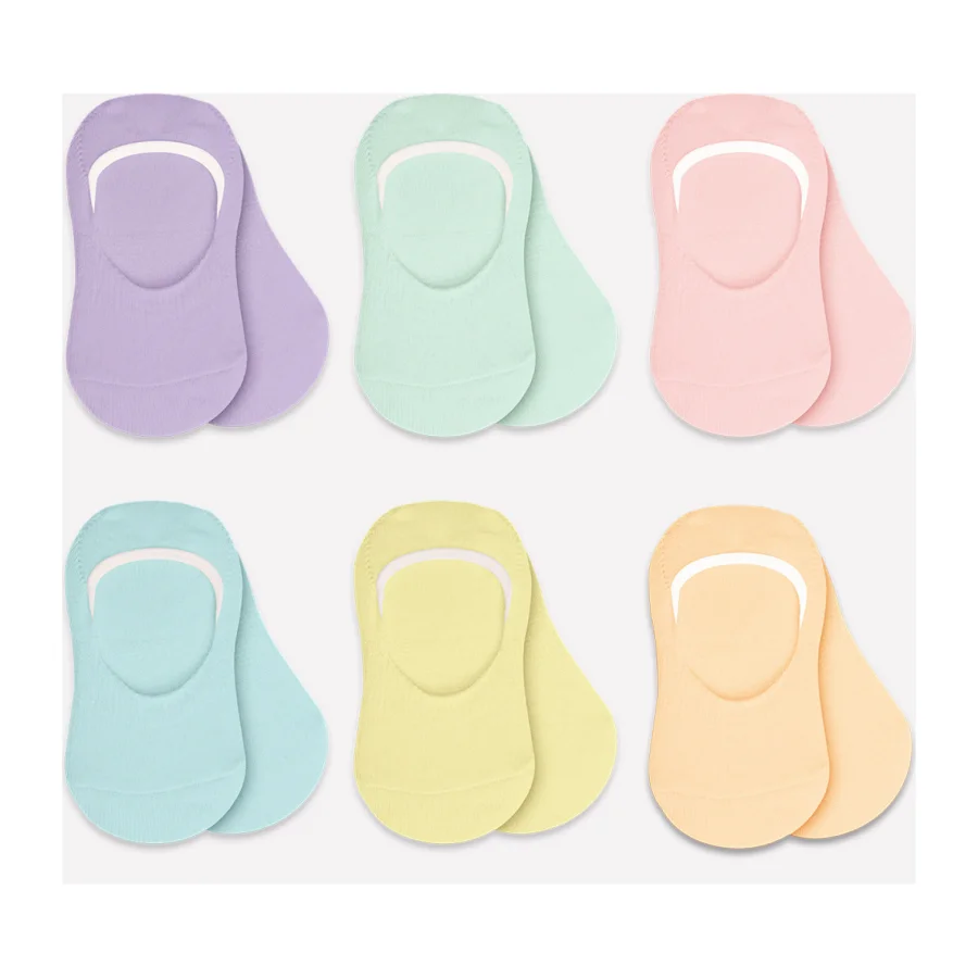 Bistyle Mix Babet Çorap, 6'lı, Lila