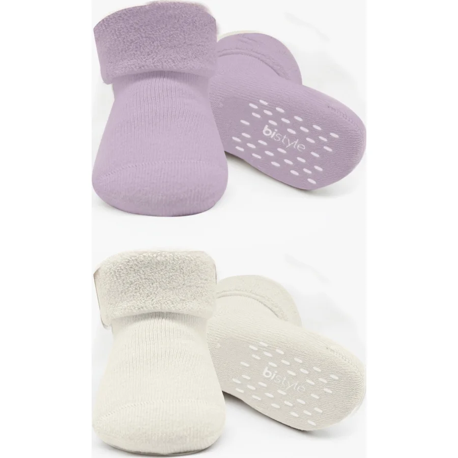 Bistyle Havlu Soket Kaymaz Basic Girl, 2'li, Lila