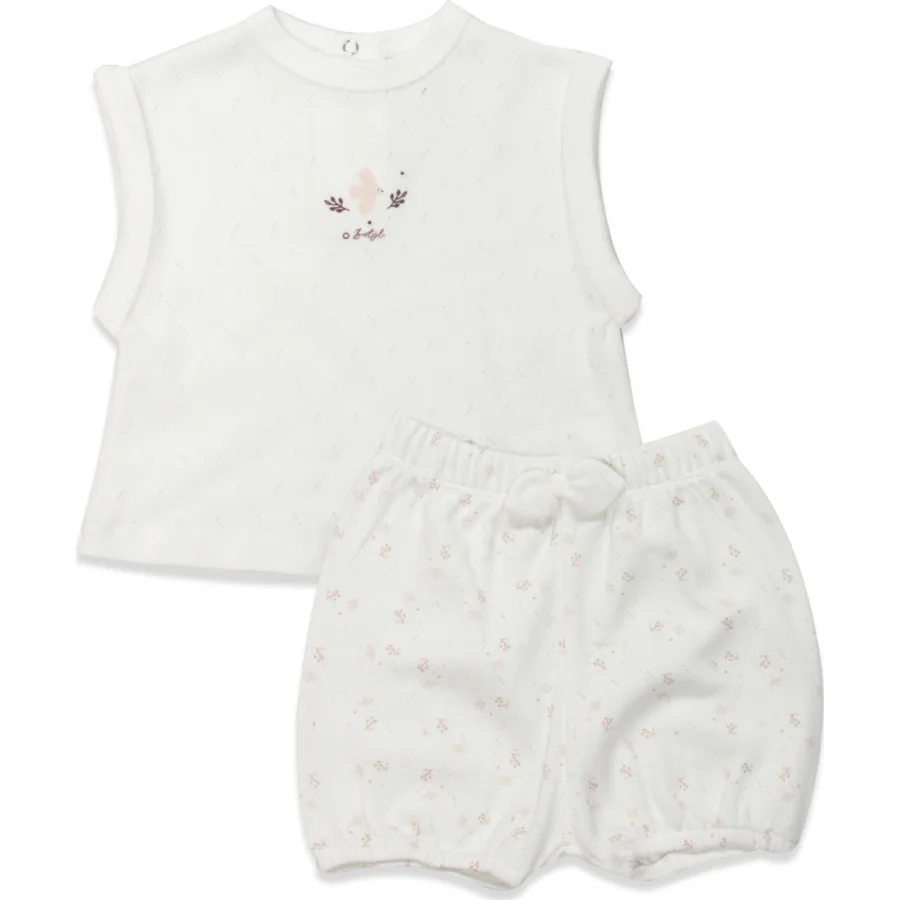 Bistyle 2li Takım Şortlu Morning Sun Ekru