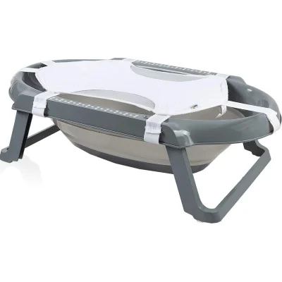 BabyJem Katlanır Banyo Küvet Seti, 5'li, Antrasit