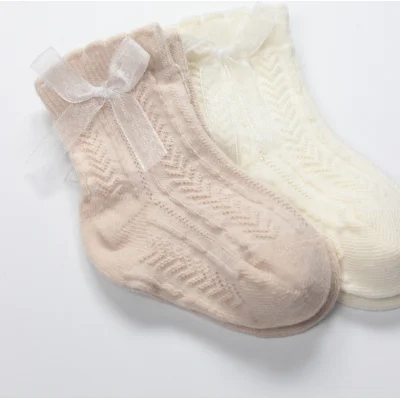 Bistyle Fiyonklu Penye Soket Çorap, 2'li, Somon