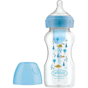 Dr Brown's Options Geniş Ağız PP Biberon, 270 ml, Mavi