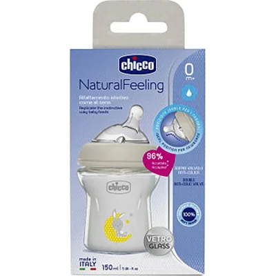 Chicco Natural Feeling Cam Biberon, 0+ Ay, 150 ml
