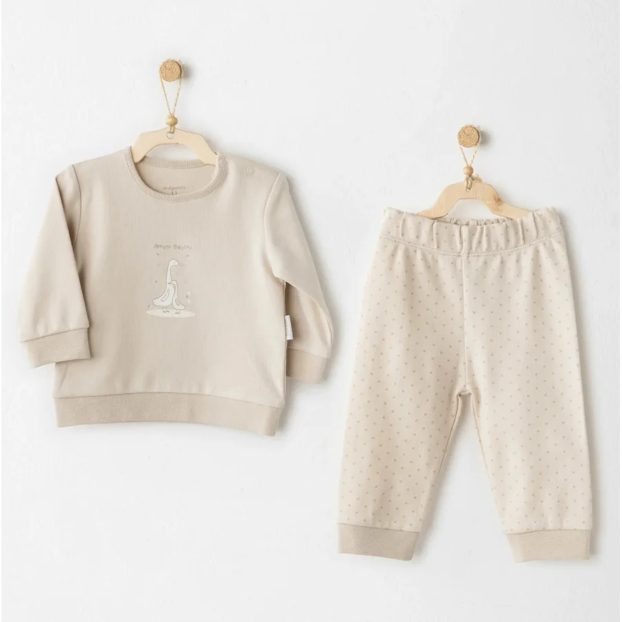 Andywawa AC26062 You Are Special 2'li Takım Beige