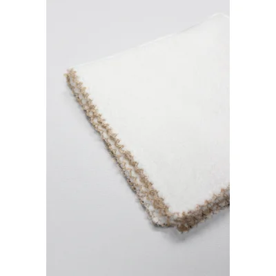 Bistyle Organik Havlu Mendil, 28x28, 6'lı, Ekru