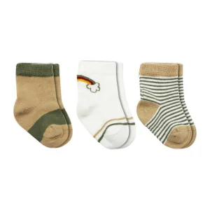 Bistyle Penye Rainbow Soket Çorap, 3'lü, Nil