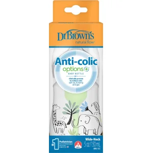 Dr.Brown's Geniş Ağız PP Antikolik Options Biberon, 150 ml, Erkek