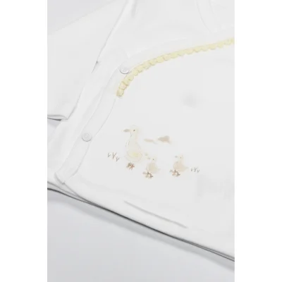 Bistyle Hastane Çıkışı Welcome Baby Duck, 10'lu, Sarı-Ekru, Ekru