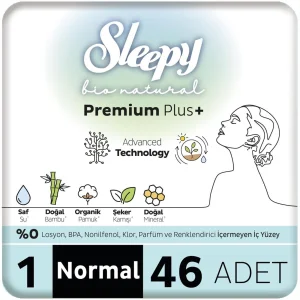 Sleepy Bio Natural Premium Plus Mega Normal Ped, 46 Adet