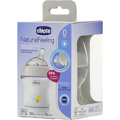 Chicco NaturalFeeling PP Biberon 0 Ay+, 150 ml