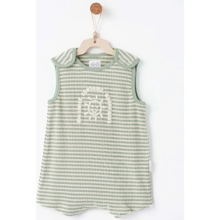 Andywawa Bamboo Striped Tulum, Yeşil