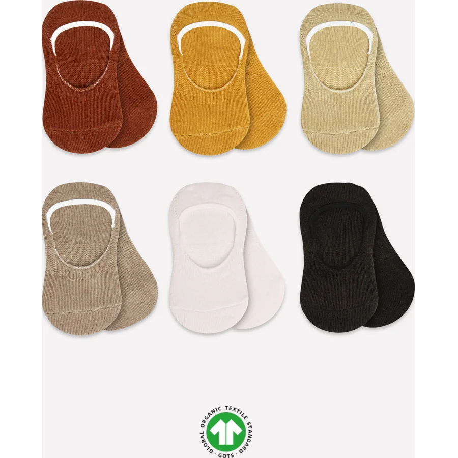 Bistyle Mix Babet Çorap, 6'lı, Toprak